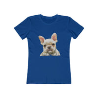 French Bulldog 'Bouvier' Women's Slim Fit Ringspun Cotton T-Shirt