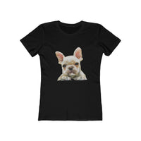 French Bulldog 'Bouvier' Women's Slim Fit Ringspun Cotton T-Shirt