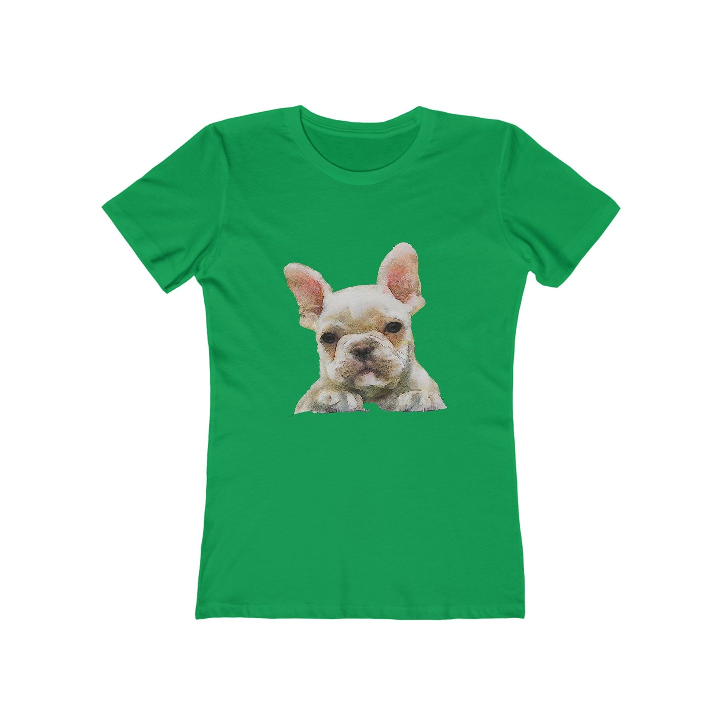 French Bulldog 'Bouvier' Women's Slim Fit Ringspun Cotton T-Shirt