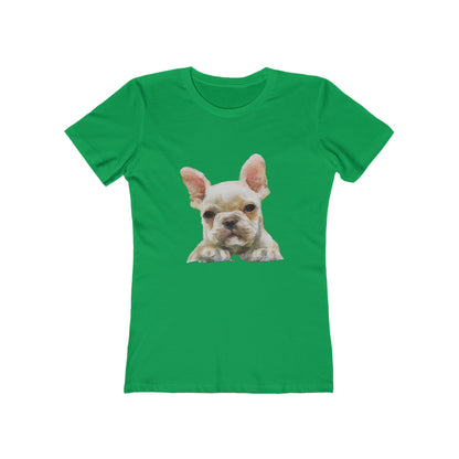 French Bulldog 'Bouvier' Women's Slim Fit Ringspun Cotton T-Shirt