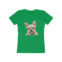 French Bulldog 'Bouvier' Women's Slim Fit Ringspun Cotton T-Shirt