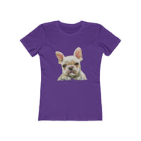 French Bulldog 'Bouvier' Women's Slim Fit Ringspun Cotton T-Shirt