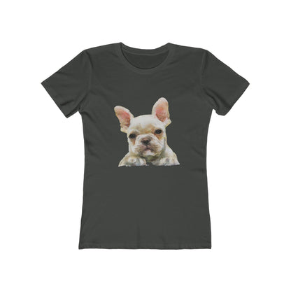 French Bulldog 'Bouvier' Women's Slim Fit Ringspun Cotton T-Shirt