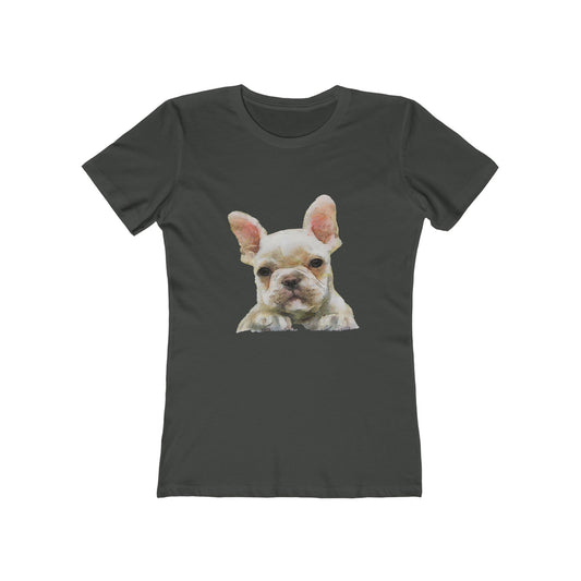 French Bulldog 'Bouvier' Women's Slim Fit Ringspun Cotton T-Shirt