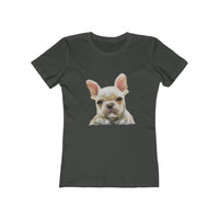 French Bulldog 'Bouvier' Women's Slim Fit Ringspun Cotton T-Shirt