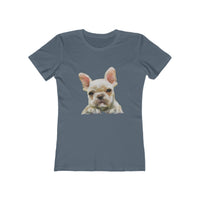French Bulldog 'Bouvier' Women's Slim Fit Ringspun Cotton T-Shirt