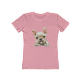 French Bulldog 'Bouvier' Women's Slim Fit Ringspun Cotton T-Shirt