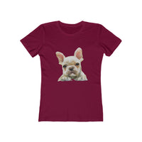 French Bulldog 'Bouvier' Women's Slim Fit Ringspun Cotton T-Shirt