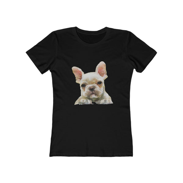 French Bulldog 'Bouvier' Women's Slim Fit Ringspun Cotton T-Shirt