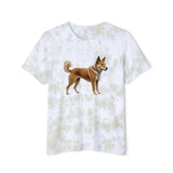 Shikoku - Japanese Hunting Dog Unisex Fashion Tie-Dyed T-Shirt