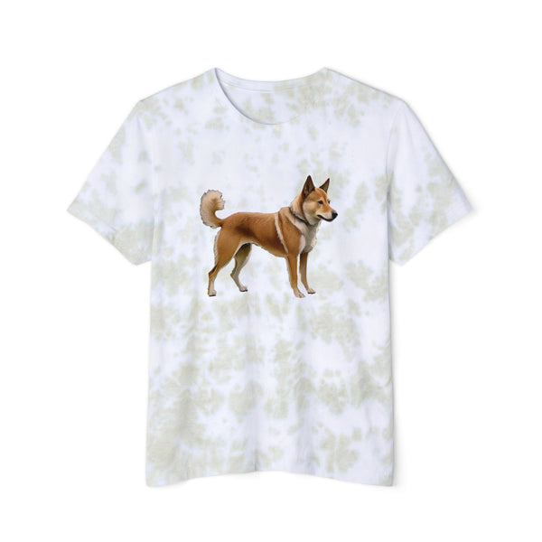 Shikoku - Japanese Hunting Dog Unisex Fashion Tie-Dyed T-Shirt