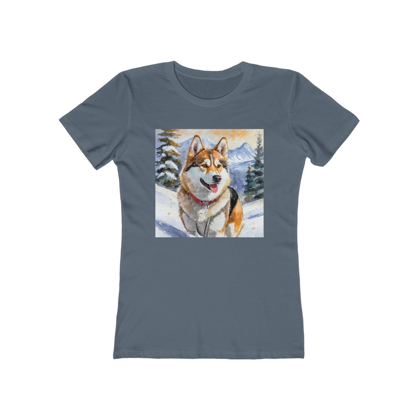 Chinook Sled Dog Women's Slim Fitted Ringspun Cotton Tee