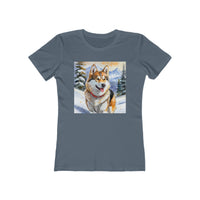 Chinook Sled Dog Women's Slim Fitted Ringspun Cotton Tee
