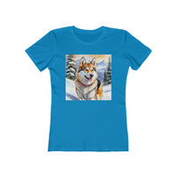 Chinook Sled Dog Women's Slim Fitted Ringspun Cotton Tee
