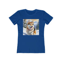 Chinook Sled Dog Women's Slim Fitted Ringspun Cotton Tee