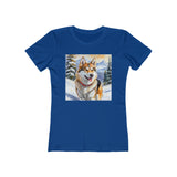 Chinook Sled Dog Women's Slim Fitted Ringspun Cotton Tee