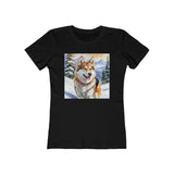 Chinook Sled Dog Women's Slim Fitted Ringspun Cotton Tee