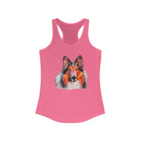 Rough Coated Collie Women's Racerback Tank