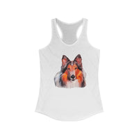 Rough Coated Collie Women's Racerback Tank