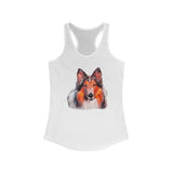 Rough Coated Collie Women's Racerback Tank