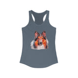 Rough Coated Collie Women's Racerback Tank