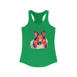 Rough Coated Collie Women's Racerback Tank