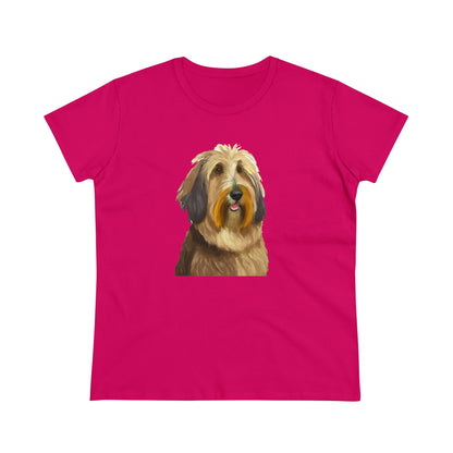 Charming Bergamasco Sheepdog Women's Midweight Cotton Tee