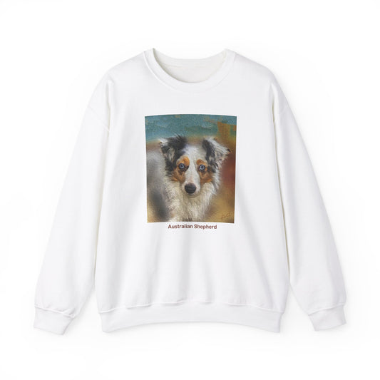 Australian Shepherd Unisex 50/50 Crewneck Sweatshirt - Love for Your Furry Companion