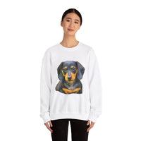 Dachshund 'Doxie #2' Unisex 50/50  Crewneck Sweatshirt