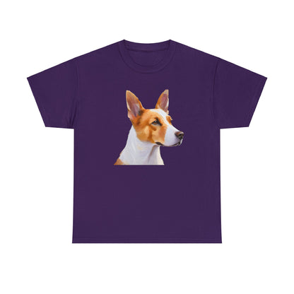 Exquisite Canaan Dog of Israel Fine Art Painting Heavy Cotton Tee