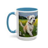 Dandie Terrier - Ceramic Accent Coffee Mug  - 2 Sizes