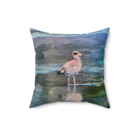 Bodega Seagull #2 - Spun Polyester Throw Pillow