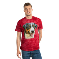 Appenzeller Sennenhund Unisex Cotton Tie-Dye Tee, Crystal