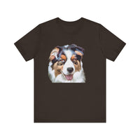Australian Shepherd 'Blue Merle' Unisex Jersey Short Sleeve Tee