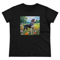 Bluetick Coonhound  -  Women's Midweight Cotton Tee