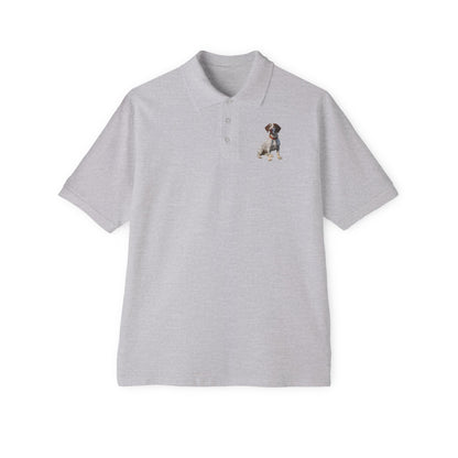 Braque du Bourbonnai - Men's Piqué Polo Shirt