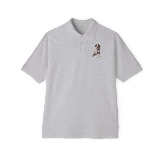 Braque du Bourbonnai - Men's Piqué Polo Shirt