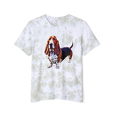 Basset Hound  --  Unisex  Fashion Tie-Dyed T-Shirt