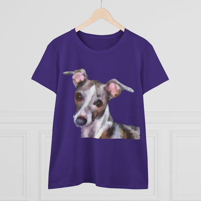 Italian Greyhound 'Lilly' Women's Midweight Cotton Tee