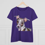 Italian Greyhound 'Lilly' Women's Midweight Cotton Tee