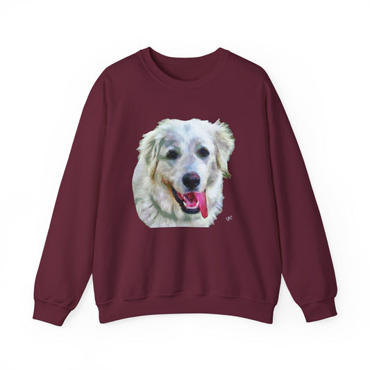 Great Pyrenese 'Heidi' Unisex 50/50  Crewneck Sweatshirt