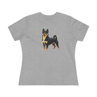 Black & Tan Shiba Inu  -  Women's Relaxed Fit Cotton Tee