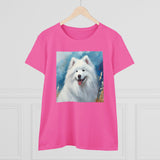 Samoyed Women's Midweight Cotton Tee