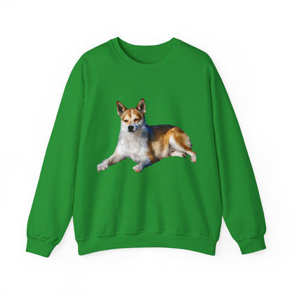 Norwegian Lundehund Unisex 50/50 Crewneck Sweatshirt by DoggyLips™