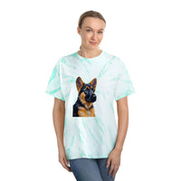 German Shepherd Puppy Classic Tie-Dye Tee, Cyclone