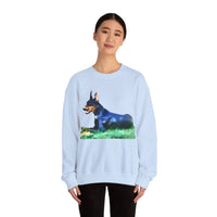 Doberman Pinscher Unisex 50/50 Crewneck Sweatshirt