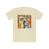 English Setter & Child Men's Fitted Cotton Crew Tee