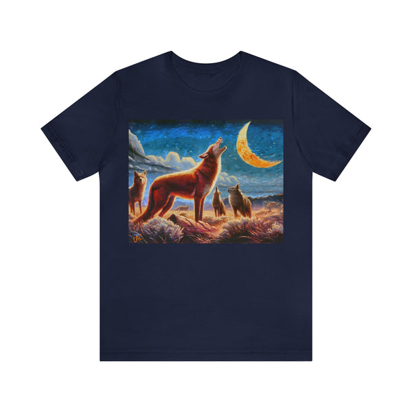 Coyotes in Moonlight -  Classic Jersey Short Sleeve Tee
