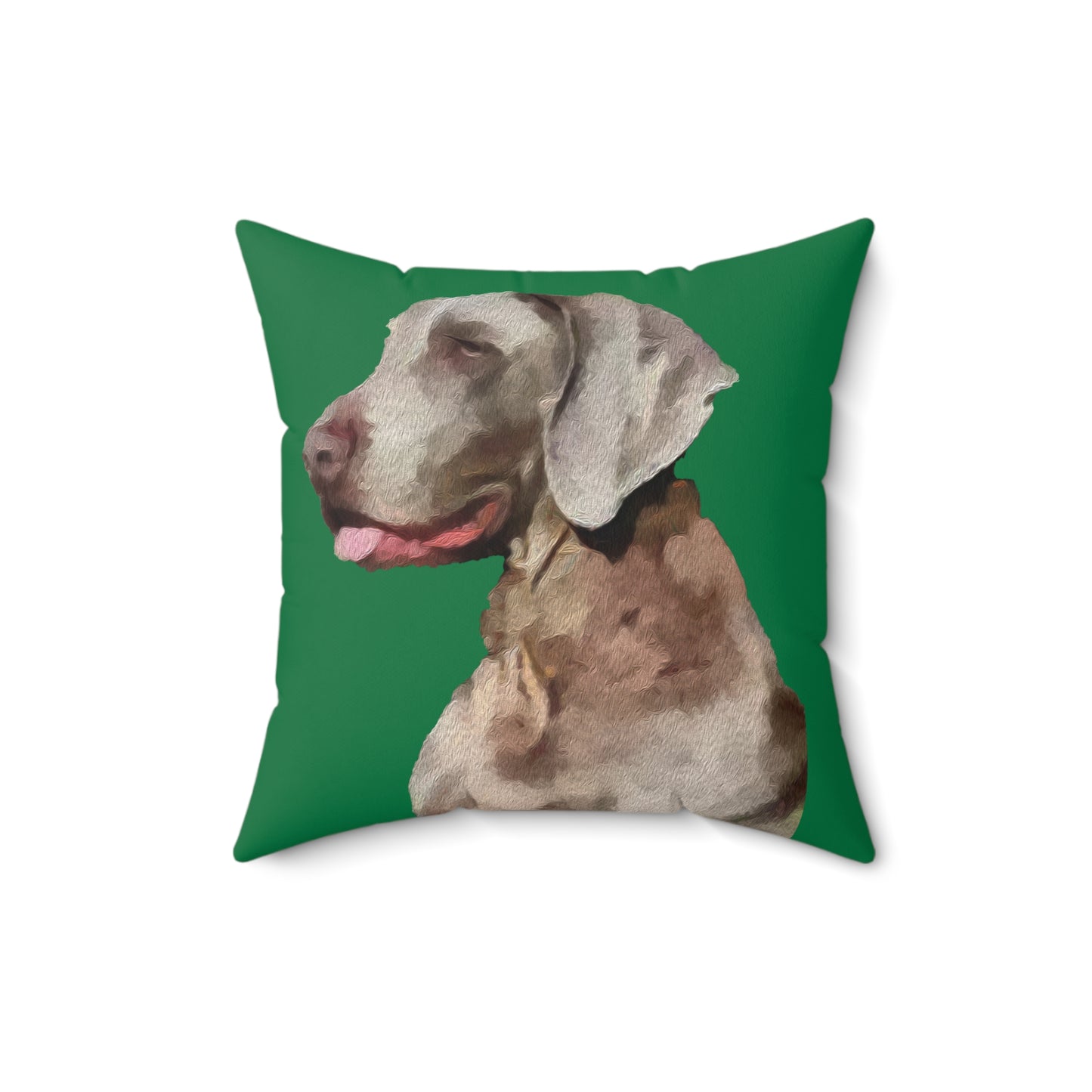 Weimaraner 'Rocky' Spun Polyester Throw Pillow