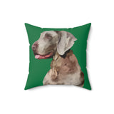 Weimaraner 'Rocky' Spun Polyester Throw Pillow